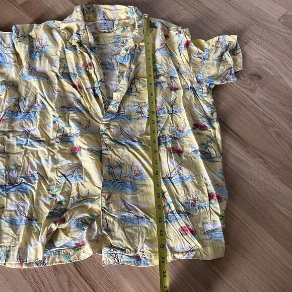 Lot Of 2 Mens Hawaiian Shirts Short Sleeve Floral Tropical Button Front Medium - Picture 5 of 9